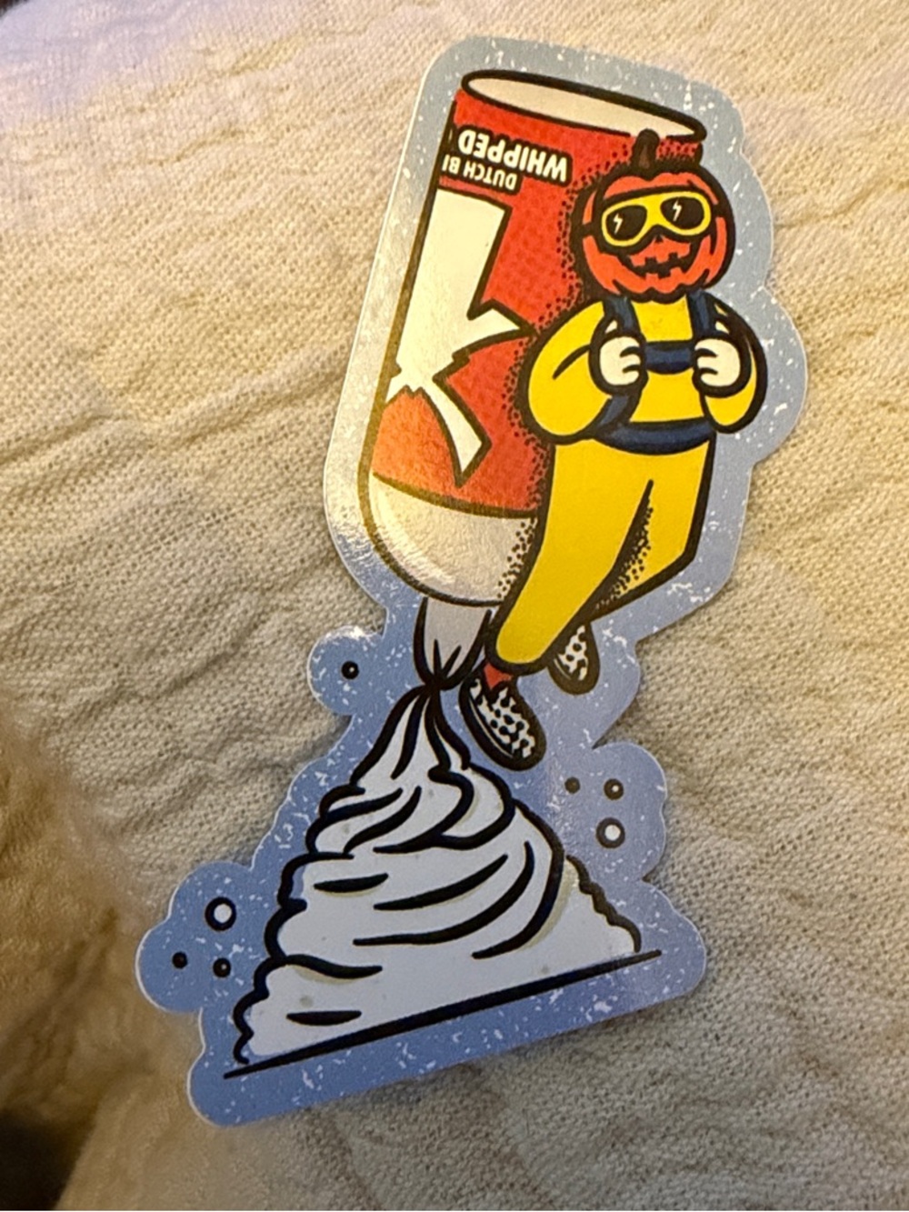 Dutch bros fall 2026 pumpkin whip cream sticker